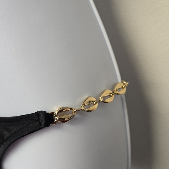 Cia.maritima Gold Seashell Black Bikini Set L - Picture 4 of 11